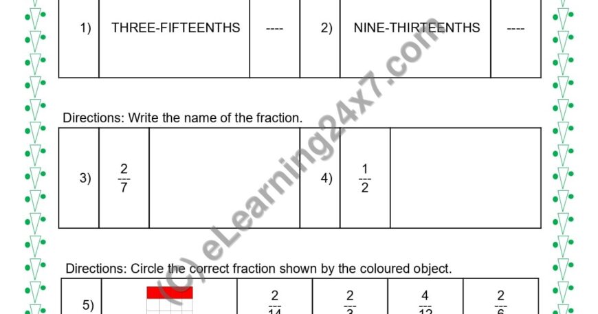 Fractions Mock Test Paper : All