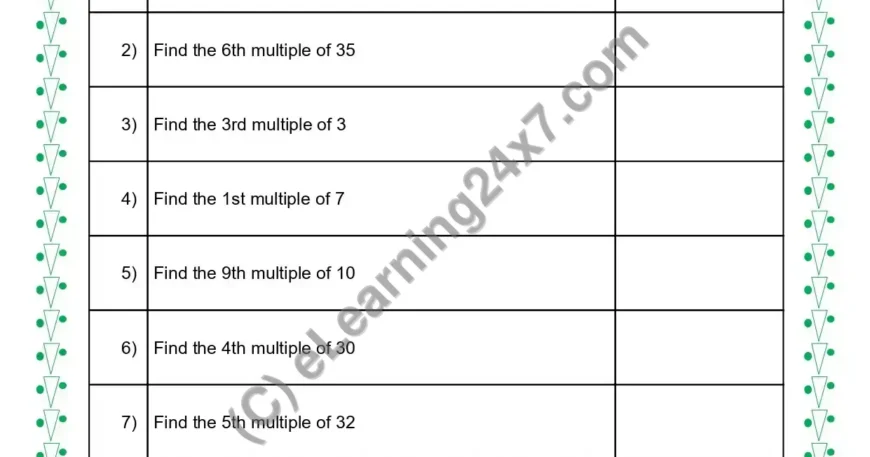 Get Nth Multiple Of Numbers Under 40 (Simple)