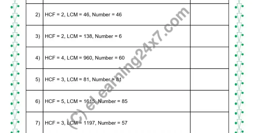 Get Number From HCF & LCM (Simple)