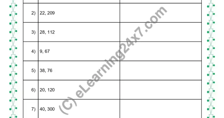 Get Number To HCF & LCM