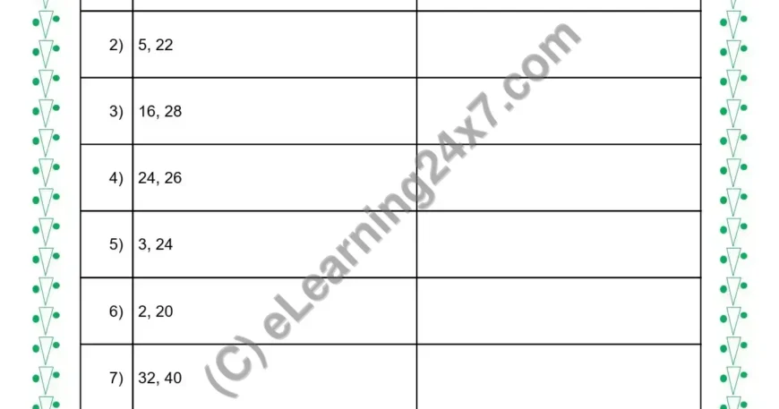 Get Number To HCF & LCM Under 40 (Simple)