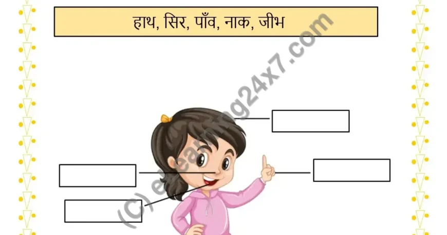 Label Body Parts Worksheets