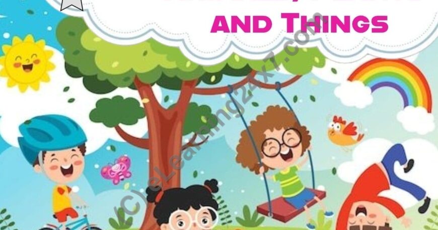 Grade 1, EVS - Workbook - Animals, Plants, & Things, table of contents, printable PDF, instant download