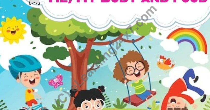 Grade 1, EVS - Workbook - Me, My Body, & Food, table of contents, printable PDF, instant download