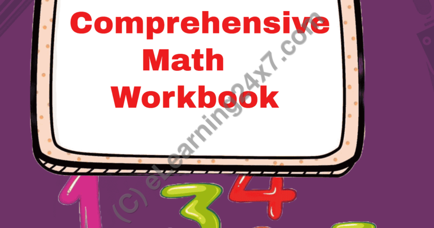 Grade 1, Maths - Comprehensive Workbook, table of contents, printable PDF, instant download