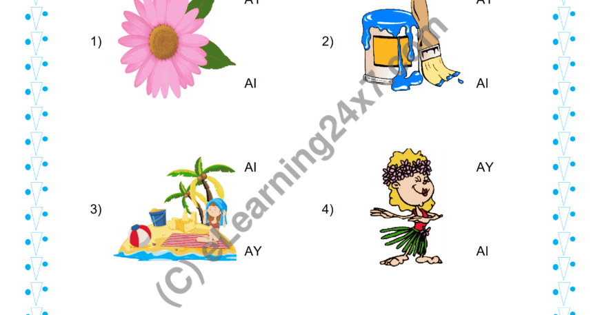 Circle Correct Phonics : AI Or AY