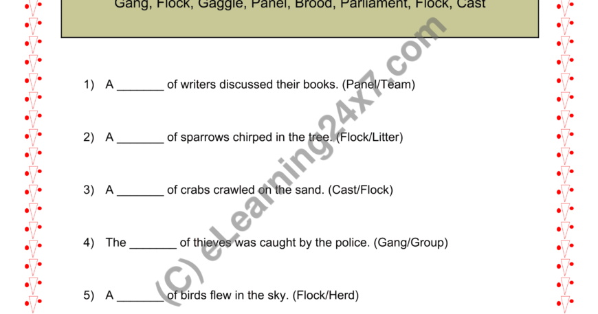 Common Noun : Fill The Blanks
