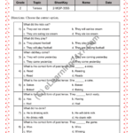 Past Tense MCQs