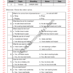Present Tense MCQs