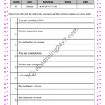 Grade 4, English, Tenses - Conversion : PP To Past Perfect Continuous, printable PDF, instant download
