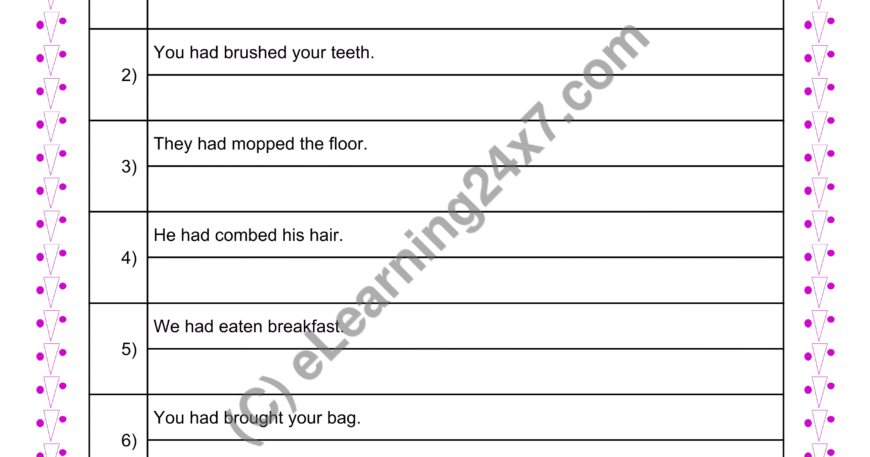 Tense Conversion : PP To Present Perfect Continuous