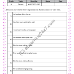 Grade 4, English, Tenses - Conversion : PrPC To Future Continuous, printable PDF, instant download