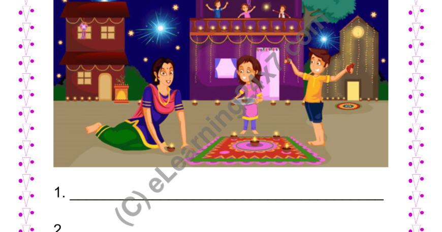 Hindi Chitra Varnan Mock Test Paper For Grade-4