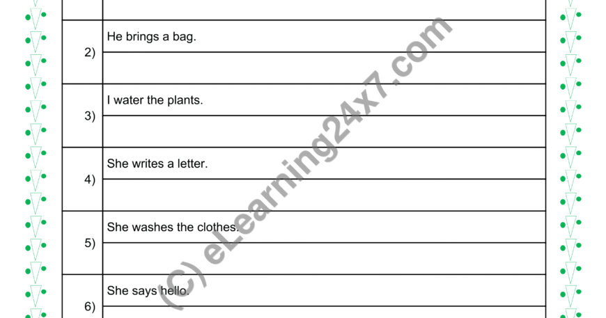 Tense Conversion : Pr To Past Continuous