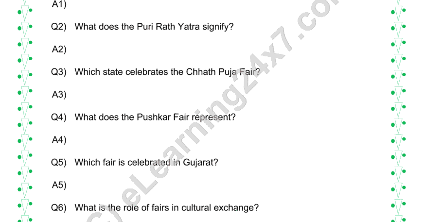 Our Heritage-Fairs & Festivals : Q & A