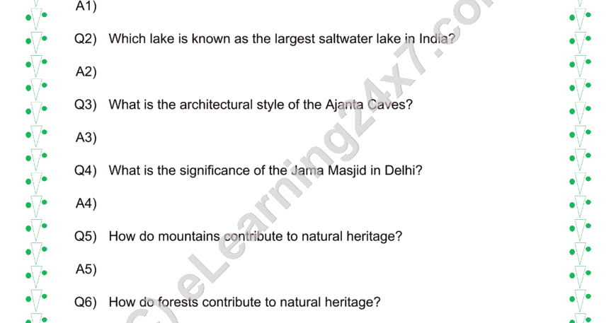 Our Natural & Cultural Heritage : Q & A