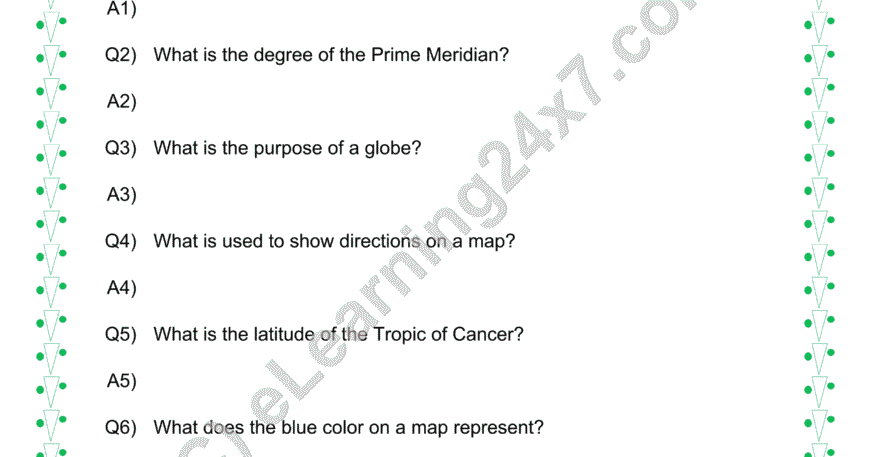 Maps : Questions & Answer