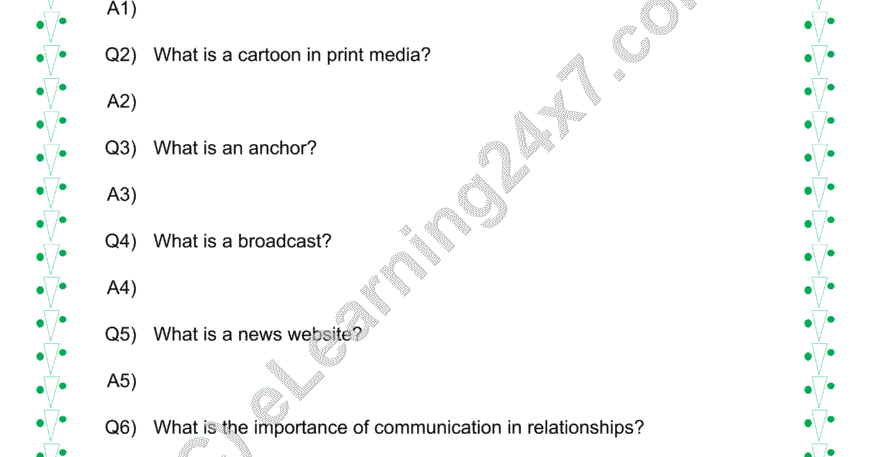 Communications : Questions & Answers