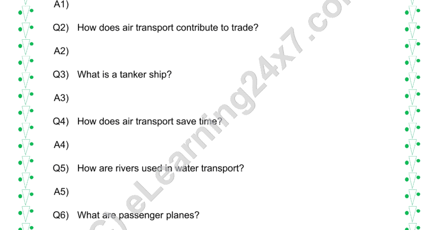 Means Of Transport : Q & A
