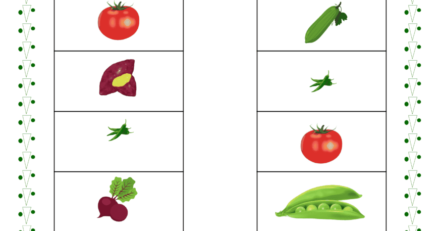 Match Same Vegetables