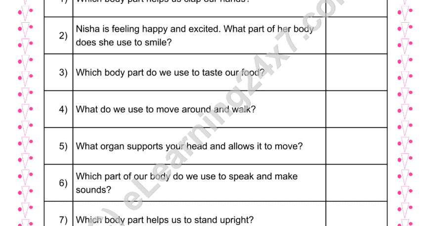 Identify External Body Parts