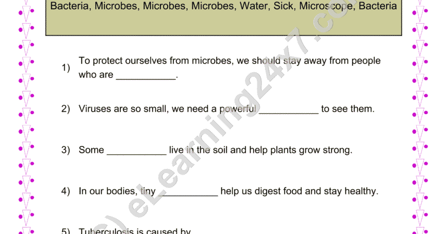 Microbes Fill The Blanks