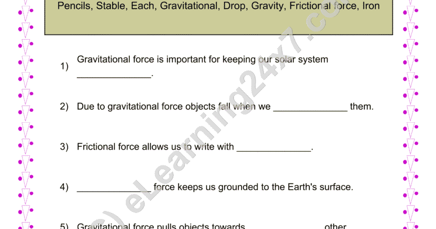 Force Fill The Blanks