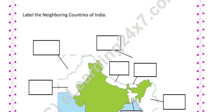 Neighbors Of India : Label The Picture