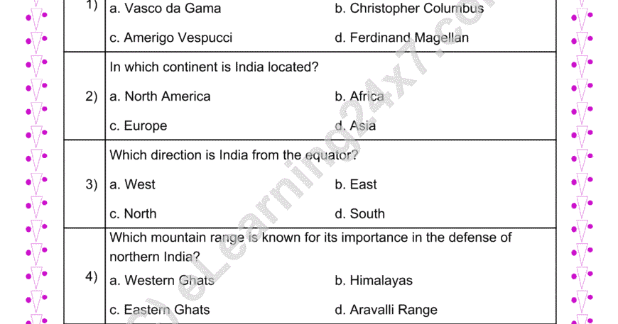 Neighbors Of India : MCQs