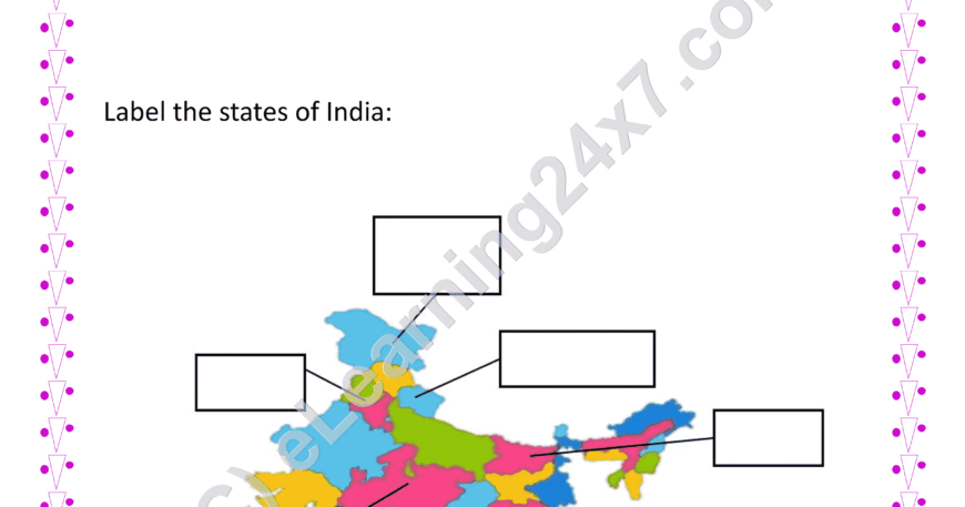 States Of India : Label The Picture