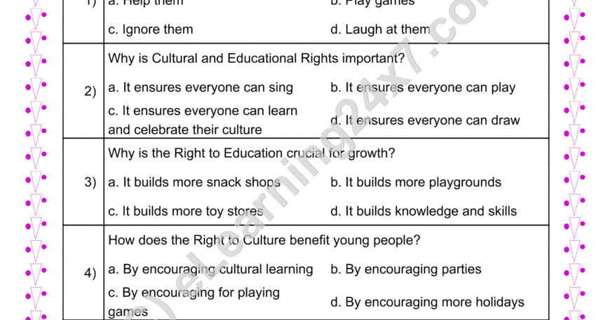 Democracy Rights & Responsibilities : MCQs