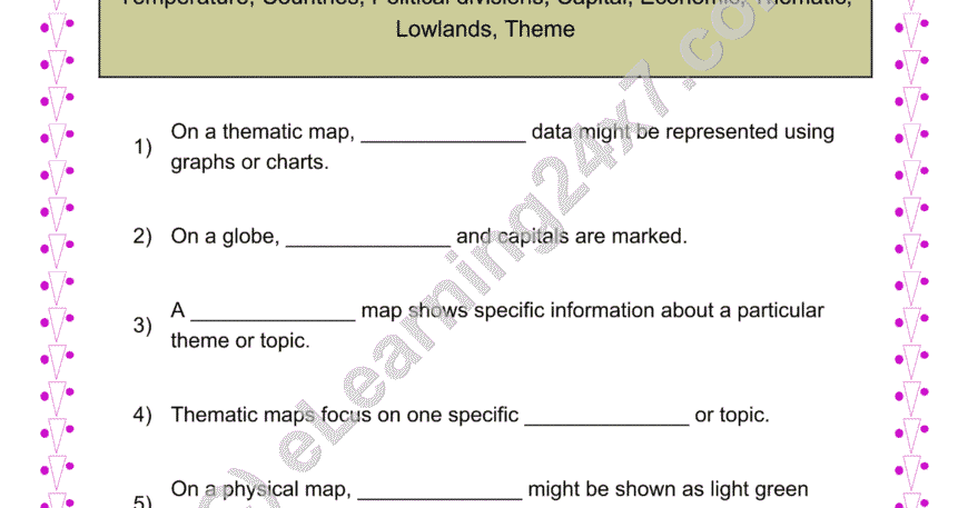 Map Types : Fill The Blanks