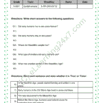Early humans mock test papers for Grade 5 SST social science