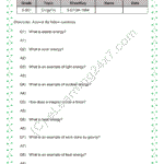 Grade 5, Science, Work Force Energy - & Force : Q &, printable PDF, instant download