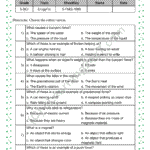 Grade 5, Science, Work Force Energy - MCQs, printable PDF, instant download