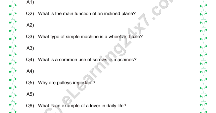 Simple Machines : Q & A