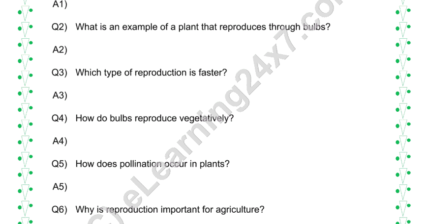 Reproduction In Plants Q&A