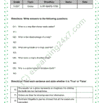 Maps test papers for grade 5 social science