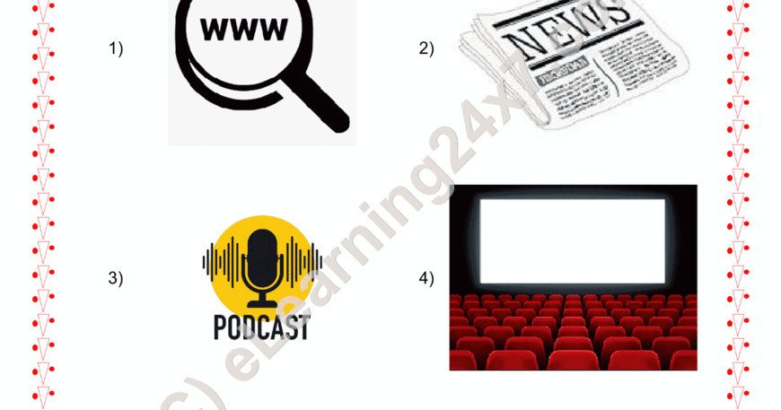 Grade 2, EVS, Communication - Circle Means of Mass Communication, printable PDF, instant download
