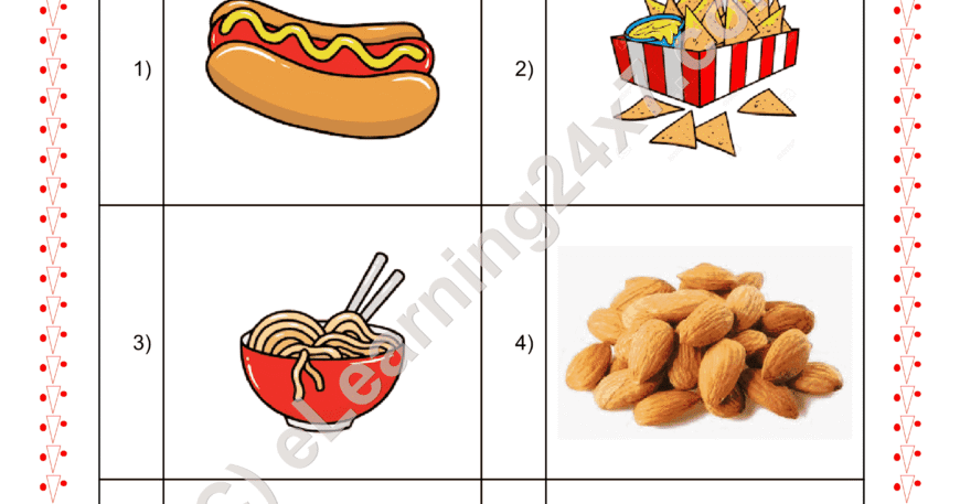 Grade 2, EVS, Food - Circle Energy Giving Foods, printable PDF, instant download