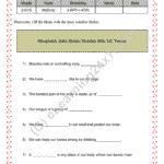 Grade 2, EVS, Body - Muscles & Bones Fill Blanks, printable PDF, instant download