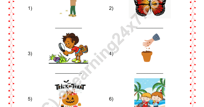 Grade 2, EVS, Seasons - Name The Seasons, printable PDF, instant download