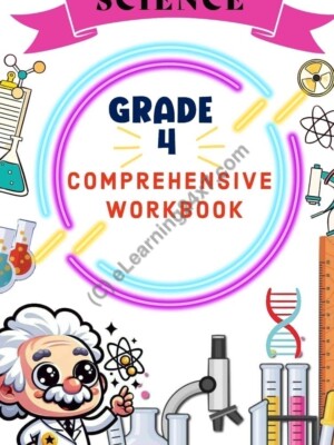 Grade 4, Science - Comprehensive Workbook, table of contents, printable PDF, instant download