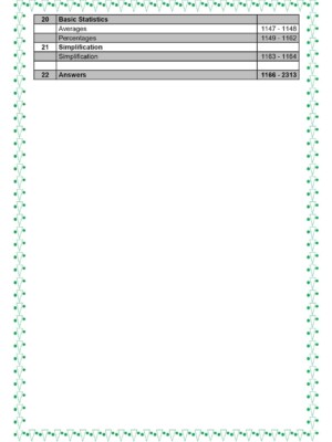 Grade 5, Maths, Comprehensive Workbook - Table of contents (page 4)