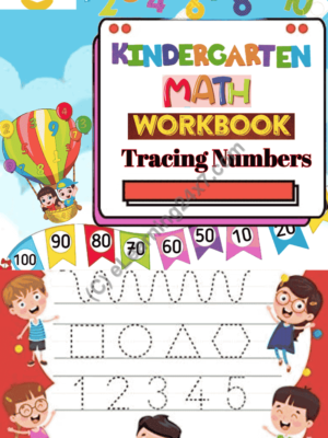 Kindergarten, Maths - Number Tracing Workbook For Kindergarten, table of contents, printable PDF, instant download